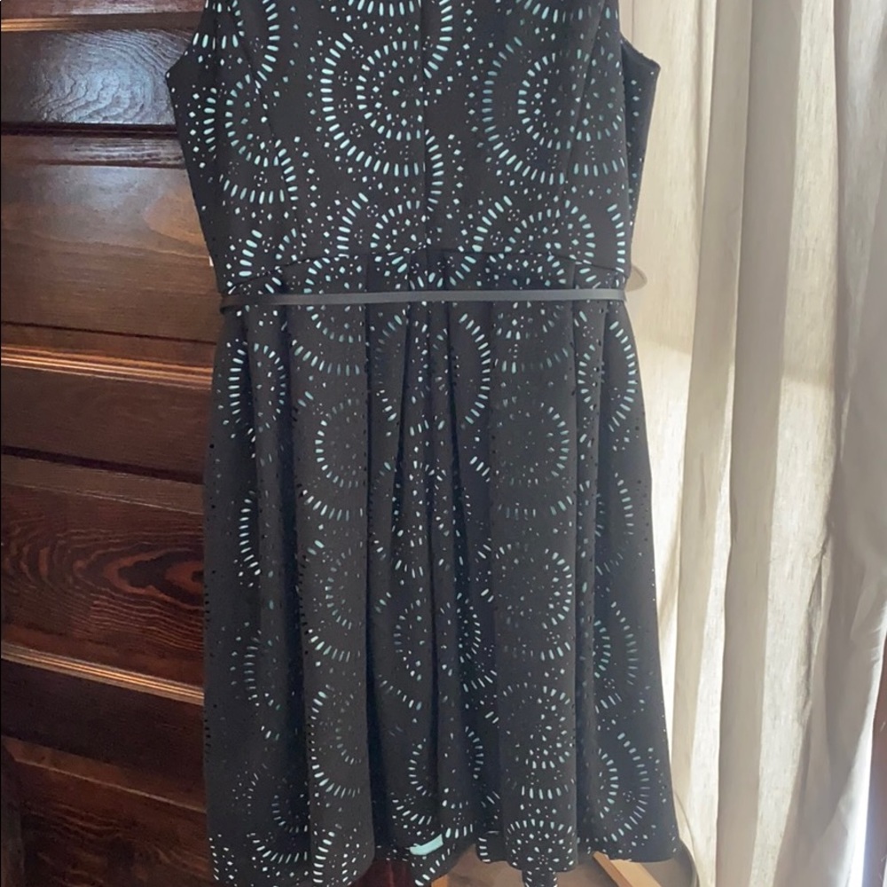 Calvin Klein Laser cut lace Robin’s egg blue dress - Picture 8 of 11